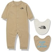 ロングスリーブロンパース＆2Pビブ B L/S Rompers & 2P Bib NTB62154 ケルプタン(KT) 70サイズ [アウトドア トップス キッズ]