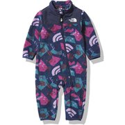 キャンベルフリースロンパース B Camp-bell Fleece Rompers NAB72157 フォレストパークネイビー(FN) 90サイズ [アウトドア フリース キッズ]