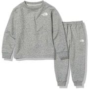 スウェットセット Sweat Set NTJ62111 ミックスグレー(Z) 150サイズ [アウトドア トップス キッズ]