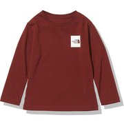 ロングスリーブスモールスクエアロゴティー L/S Small Square Logo Tee NTJ82119 BU 100サイズ [アウトドア トップス キッズ]