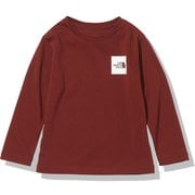 ロングスリーブスモールスクエアロゴティー L/S Small Square Logo Tee NTJ82119 BU 120サイズ [アウトドア トップス キッズ]