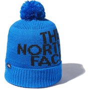 ポンポンビッグロゴビーニー Kids' Pom Pom Big Logo Beanie NNJ42002 ヒーローブルー(HB) [ニットキャップ ビーニー キッズ]
