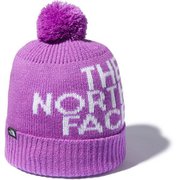 ポンポンビッグロゴビーニー Kids' Pom Pom Big Logo Beanie NNJ42002 スイートバイオレット(SV) [ニットキャップ ビーニー キッズ]