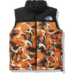 THE NORTH FACE　ダウンベスト　ヌプシ　カモ　Sサイズ