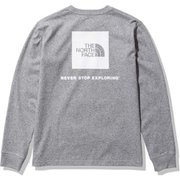 ロングスリーブバックスクエアロゴティー L/S Back Square Logo Tee NTW82131 ミックスグレー(Z) Lサイズ [アウトドア カットソー レディース]