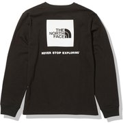 ロングスリーブバックスクエアロゴティー L/S Back Square Logo Tee NTW82131 ブラック(K) Sサイズ [アウトドア カットソー レディース]