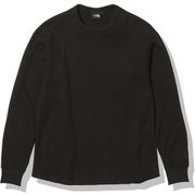 ロングスリーブウォームワッフルクルー L/S Warm Waffle Crew NT62032 ブラック(K) XLサイズ [アウトドア カットソー メンズ]
