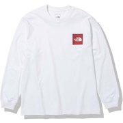 ロングスリーブスクエアロゴティー L/S Square Logo Tee NT82136 ホワイト(W) Lサイズ [アウトドア カットソー メンズ]