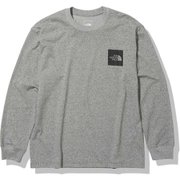 ロングスリーブスクエアロゴティー L/S Square Logo Tee NT82136 ミックスグレー(Z) XLサイズ [アウトドア カットソー メンズ]