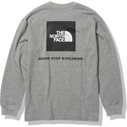 ロングスリーブバックスクエアロゴティー L/S Back Square Logo Tee NT82131 ミックスグレー(Z) Sサイズ [アウトドア カットソー メンズ]
