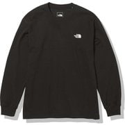 ロングスリーブバックスクエアロゴティー L/S Back Square Logo Tee NT82131 ブラック(K) Sサイズ [アウトドア カットソー メンズ]