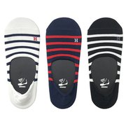 191-3529 [3Pソックス インステップ ボーダーAg＋ (25-27cm)]
