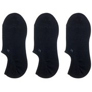 191-3534 [3Pソックス スニーカーイン ブラック無地Ag＋ (25-27cm)]