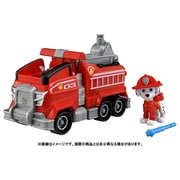 パウ・パトロール ザ・ムービー ベーシックビークル（フィギュア付） マーシャル スーパーファイヤートラック [ミニカー]