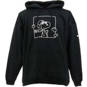 PEANUTS COLLABORATION BOX PRINT PARKA VSMS2007 BK（ブラック） XLサイズ [スキーアンダーウェア]
