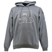 PEANUTS COLLABORATION BOX PRINT PARKA VSMS2007 GR（グレイ） Lサイズ [スキーアンダーウェア]