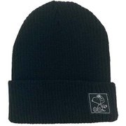 PEANUTS COLLABORATION RIB KNIT BEANIE VSMB1007 BK（ブラック) [アウトドア ニットキャップ]