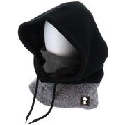 PEANUTS COLLABORATION MIX FABLIC HOOD WARMER VSMN1009 BK（ブラック） [スポーツウェア アクセサリ フードカバー]