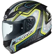 オートバイ用 フルフェイスヘルメット ブラックイエロー XLサイズ SHUMA FROZE