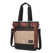 198021 [2WAY仕様バイカラートートバッグ BROWN]