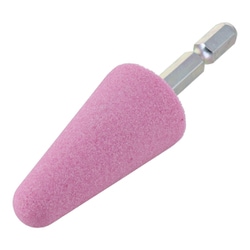 #010394 [PW6-34 六角軸付砥石 傘 25×50]