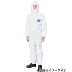 バリアーマン P3040 フード付きカバーオール 4L 白