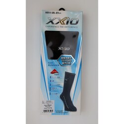 XMO0402 ブラック [ゴルフ レギュラーソックス メンズ 接触冷感モデル 25～27cm]