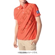 DGMRJA48 OR O [ゴルフウェア メンズ BLUE LABEL ダイヤニットライジングロゴプリントシャツ Oサイズ オレンジ]