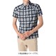 DGMRJA49 BK L [ゴルフウェア メンズ BLUE LABEL ダイヤニットチェックプリントシャツ Lサイズ ブラック]