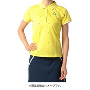 QGWRJA07 YE M [ゴルフウェア レディース LCS柄クーリスト半袖シャツ Mサイズ イエロー]