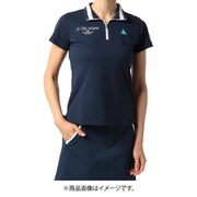 QGWRJA09 NV M [ハーフジップスタンドカラー半袖シャツ レディス NV Mサイズ]