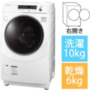 ES-H10F-WR [ドラム式洗濯乾燥機 洗濯10kg/乾燥6kg 右開き プラズマクラスター 除菌機能 ホワイト系]