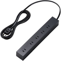 電源タップ 2P 10個口 吊下可 3m ブラック T-KF04-21030BK
