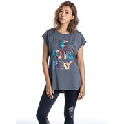 BE ACTIVE ROXY TEE RST201532 GRY Mサイズ [フィットネス ヨガ シャツ レディース]