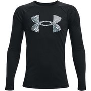 UAテック ロゴ フィル ロングスリーブ UA TECH LOGO FILL LS 1357601 Black/Pitch Gray(002) YXSサイズ [スポーツ トップス キッズ]