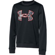 UAアーマーフリース クルー UA Armour Fleece Crew 1368634 Black/Beta(001) YMDサイズ [スポーツ トップス キッズ]