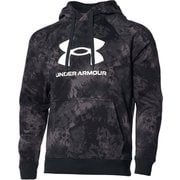 UAライバルフリース フーディー ビッグロゴ プリント RIVA FLEECE BL PRINTED HD 1368932 Black(001) LGサイズ [フィットネス ジャケット メンズ]