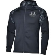UAニットジャケット プリント UA KNIT JACKET 1368939 Black(001) LGサイズ [フィットネス ジャケット メンズ]