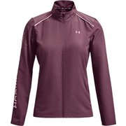 UAアウトラン ザ レイン ジャケットⅡ OutRun the Rain Jacket II 1369344 Ash Plum/Reflective(554) MDサイズ [ランニングウェア ジャケット レディース]