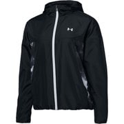 UAトリコット ウーブン ソリッド フルジップ UA Tricot Woven Solid FZ 1368906 Black(001) LGサイズ [フィットネス ジャケット レディース]