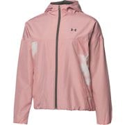 UAトリコット ウーブン ソリッド フルジップ UA Tricot Woven Solid FZ 1368906 Pink Clay(663) MDサイズ [フィットネス ジャケット レディース]