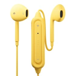Bluetooth5.0搭載 ワイヤレスステレオイヤホン インナーイヤータイプ イエロー PG-BTE12IE7YE