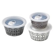 アラベスク 陶器製レンジパック 3個セット 1557