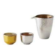メタリック ガラス冷酒器＆おちょこセット 1822