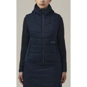 Wハイブリッドフリースベスト W HYBRID FLEECE VT GW51351P ネイビー Mサイズ [スキー ミドルウェア レディース]