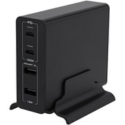 USB PD100W対応 4ポートACアダプタ OWL-APD112C2A2-BK