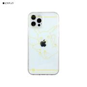 POKE-716A [iPhone 12 Pro 用 IIIIfit（イーフィット） クリスタルシェルケース ポケットモンスター ピカチュウ]