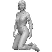 C729 メカニックガールダイナ（3D） [レジン製ミリタリーフィギュア 1/35スケール]