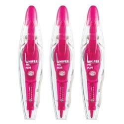 修正テープ ホワイパーパル3個パック 5mm ピンク WH-035-3P