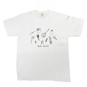 プリント半袖Tシャツ（道具）ホワイト L
